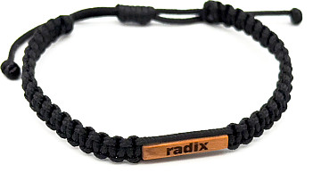 Pánský náramek RADIX černý