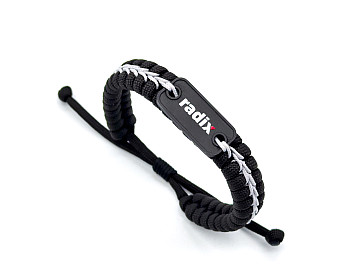 Chlapský paracord náramek RADIX šedý